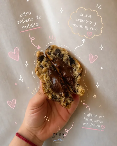 Si vas a hacer una cookie de Nutella, hacela bien.